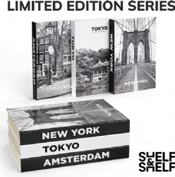 decorative books stack white coffee table book